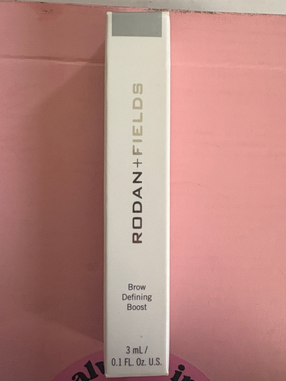 Rodan + Fields Brow Defining Boost – White with Pink Accents